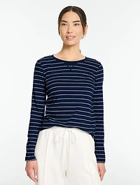 Supersoft Jersey Long Sleeve Crewneck Tee