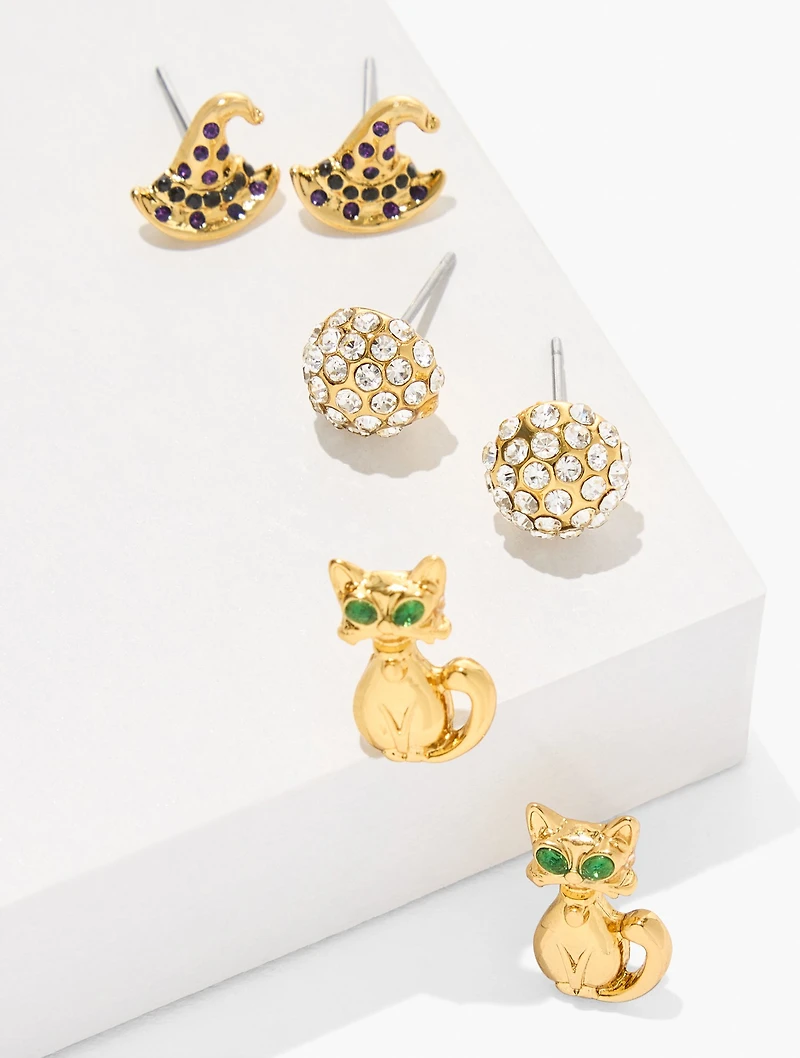 Halloween Charm Stud Earring Set