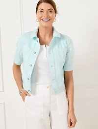 Short Sleeve Jean Jacket