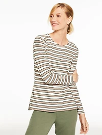 Supersoft Jersey Crewneck Tee - Battersea Stripe