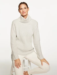 Boxy Turtleneck Sweater