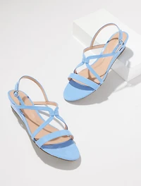 Capri Patent Leather Wedge Sandals