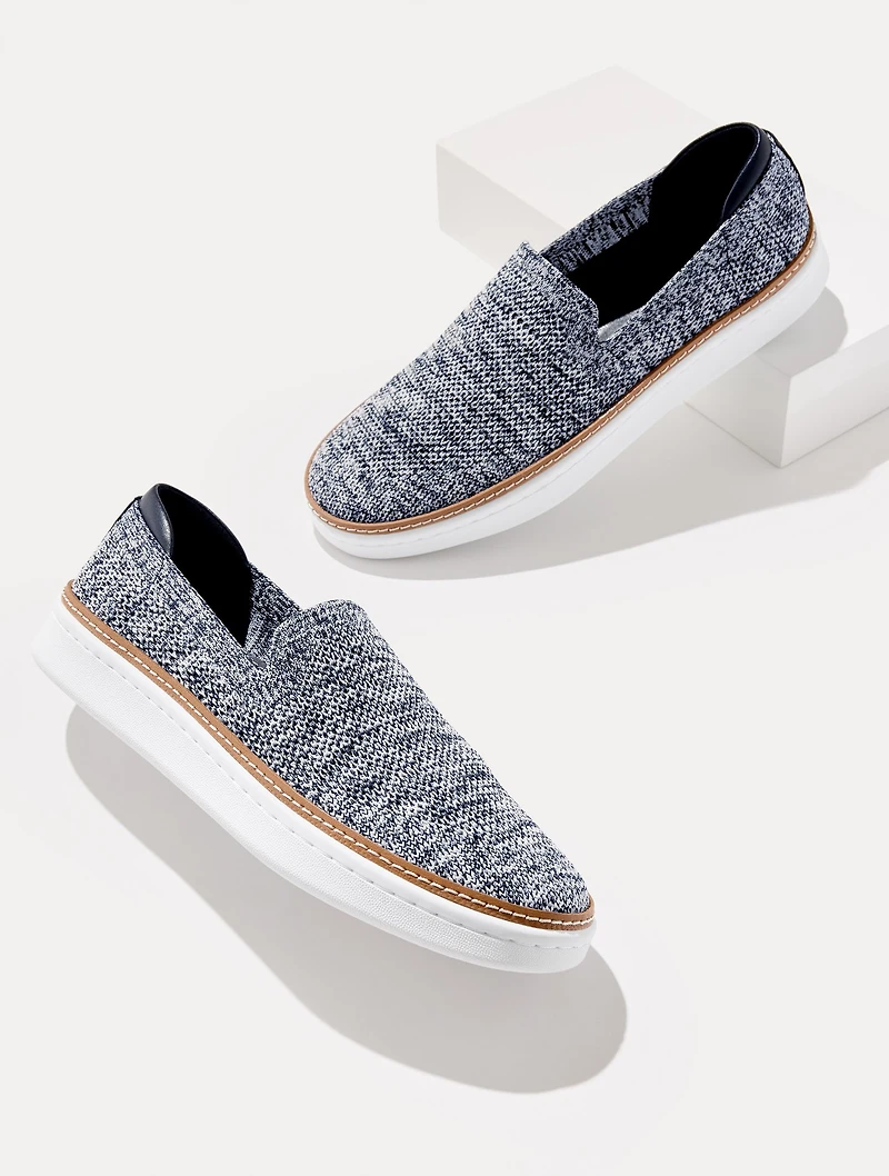Brittany Knit Slip-On Sneakers - Marled