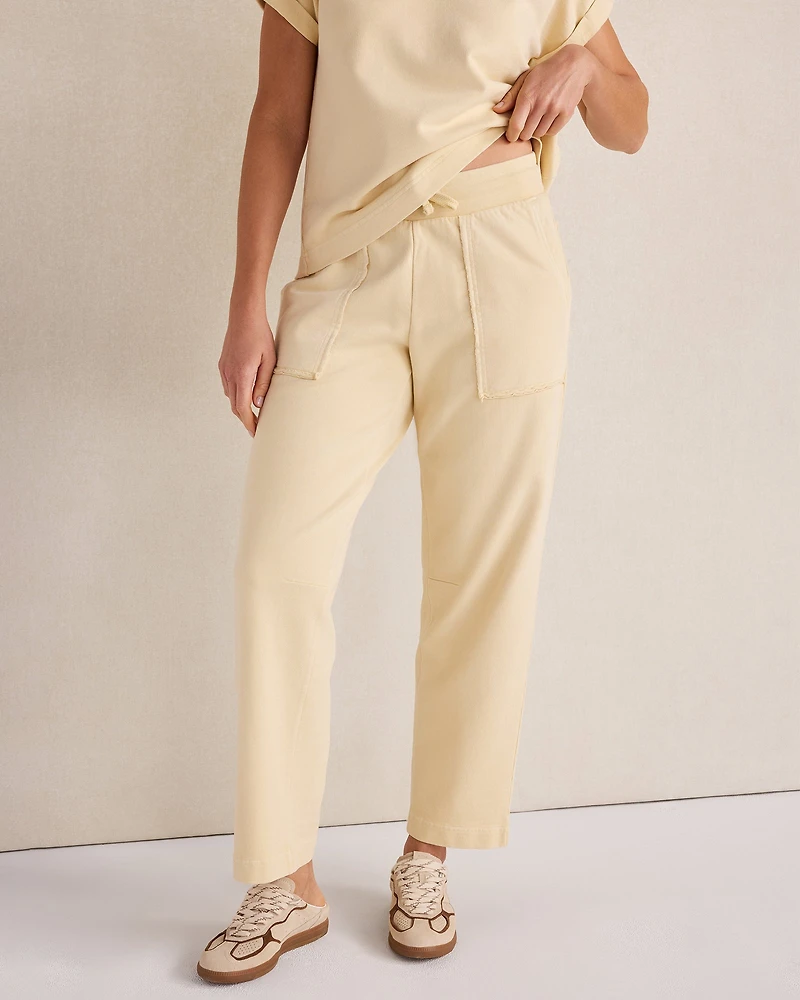 Garment-Dyed Organic Cotton Terry Pants