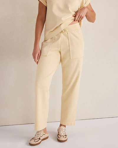 Garment-Dyed Organic Cotton Terry Pants