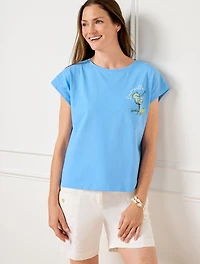 Dolman Crewneck Tee - Limoncello