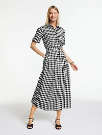 Poplin Shirtdress - Norfolk Gingham