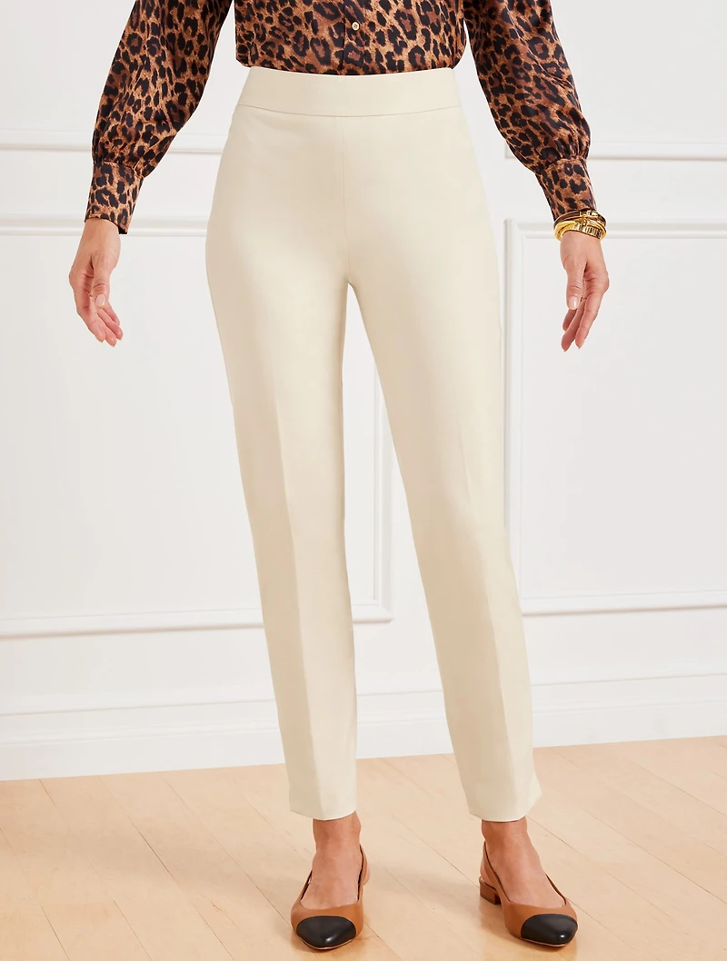 Talbots Chatham Cotton Bi-Stretch Slim Ankle Pants - Curvy Fit
