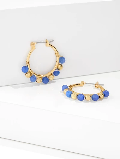 Delicate Dots Hoop Earrings