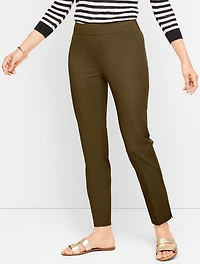 Talbots Chatham Cotton Bi-Stretch Slim Ankle Pants - Curvy Fit