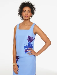 RSVP Square Neck Shell - Falling Blooms