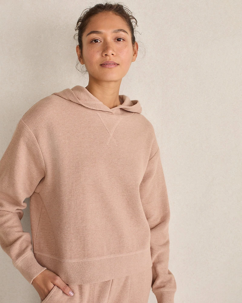 Organic Cotton Waffle Hoodie