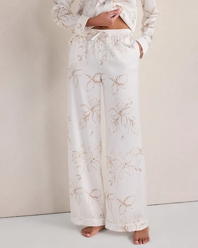 Washable Silk Floral Pajama Pants