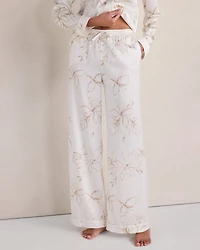 Washable Silk Floral Pajama Pants