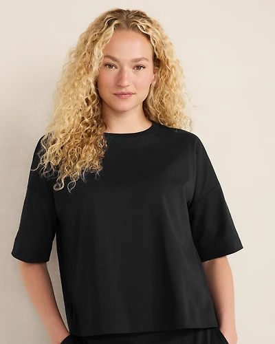 Plaited Organic Cotton Jersey Tee