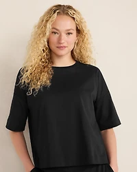 Plaited Organic Cotton Jersey Tee