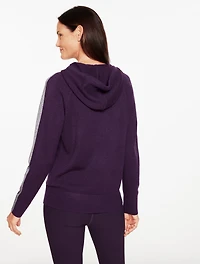 Metallic Hooded Sweater