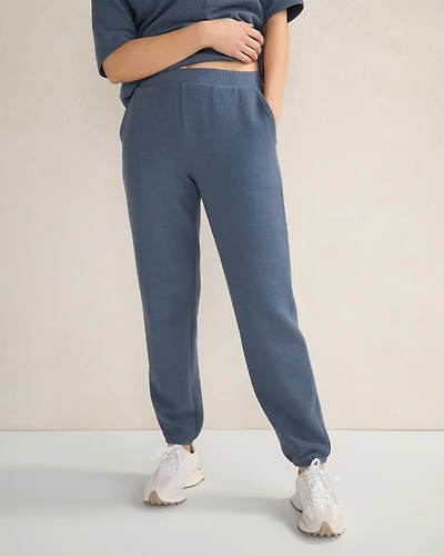 Cotton Blend Textured Joggers