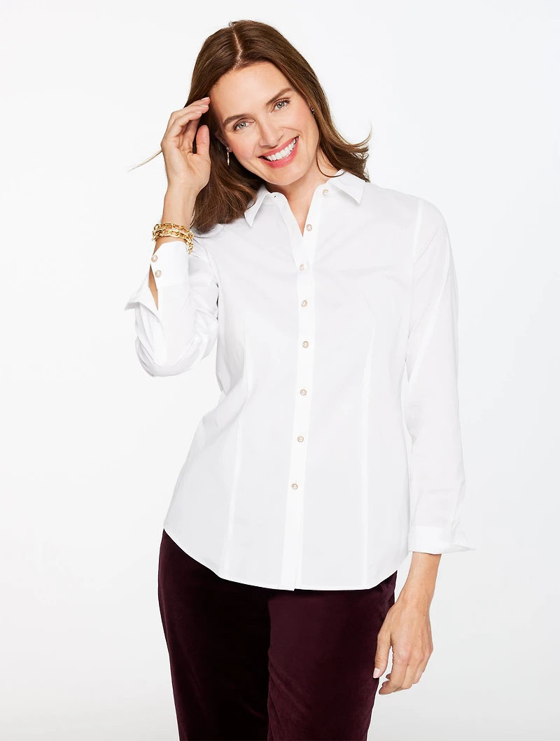 Non-Iron Perfect Shirt - Pearl Button
