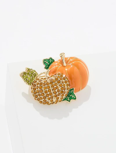Pumpkin Cluster Brooch