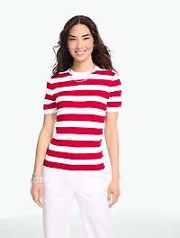 Short Sleeve Crewneck Sweater