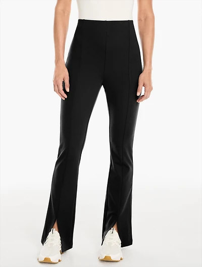 Tech Stretch Split Flare Leg Pants