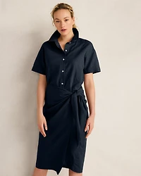 Organic Cotton Linen Wrap Dress