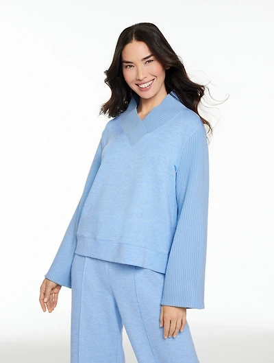 AirKnit Stretch V-Neck Pullover