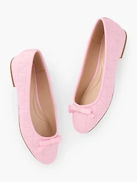 Madison Quilted Nappa Ballet Flats