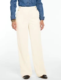 Corduroy Wide Leg Sailor Pants
