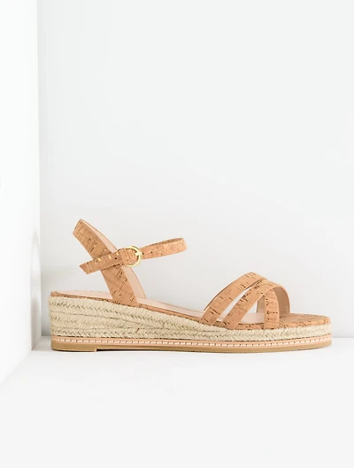 Pamela Cork Wedge Sandals