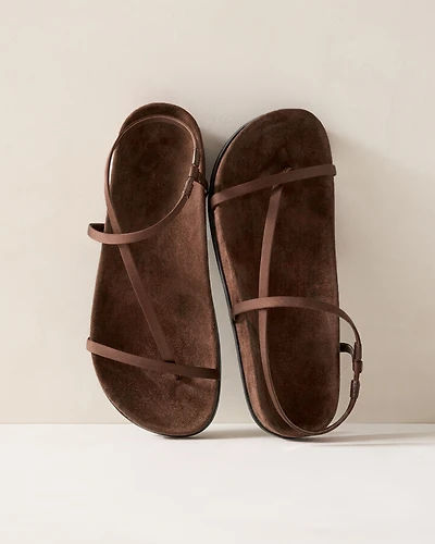 Satin Strappy Wrap Around Sandals
