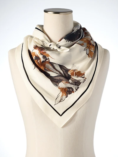 Puppy Love Square Scarf