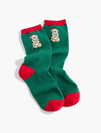 Festive Dog Trouser Socks