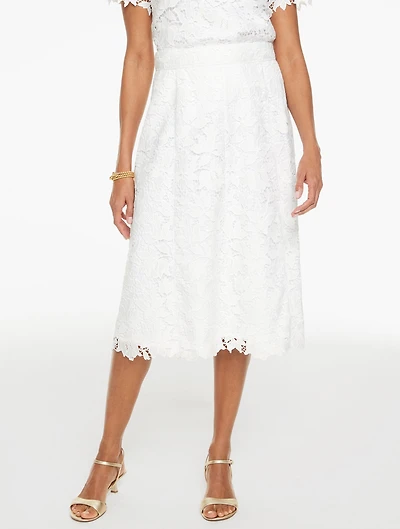 RSVP Corded Lace Midi Skirt