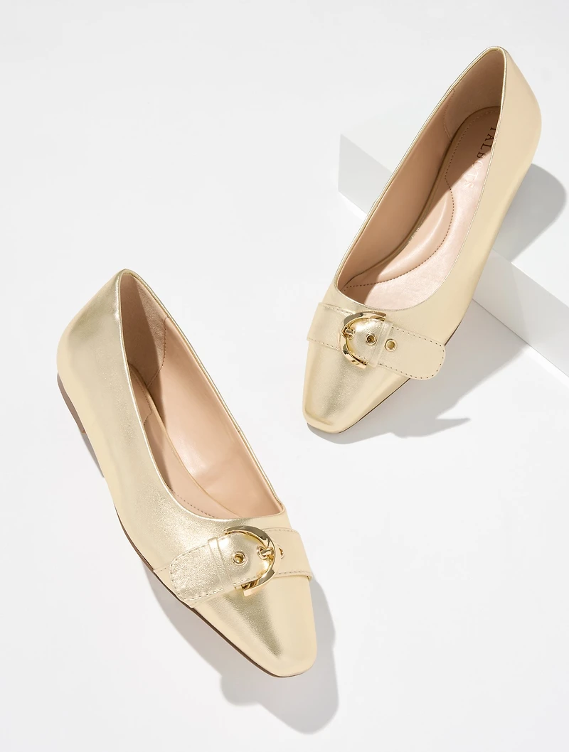 Whitley Metallic Nappa Flats