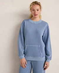 Resti Organic Cotton Waffle Pocket Crewneck