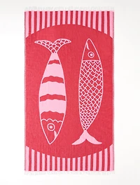 Hat Attack Turkish Cotton Beach Towel