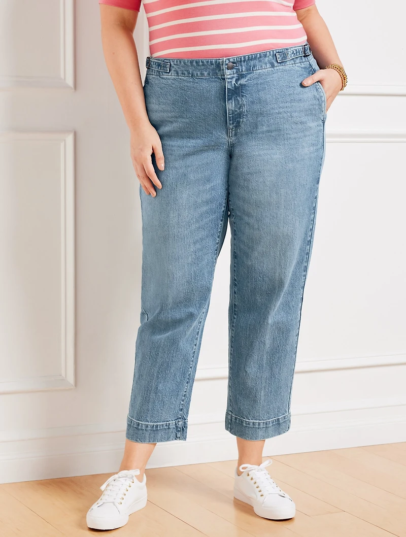 Straight Ankle Jeans - Blaire Wash