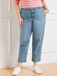 Straight Ankle Jeans - Blaire Wash