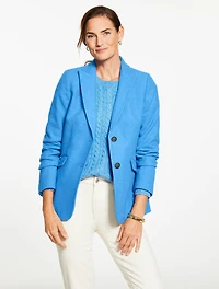 Classic Shetland Blazer - Pond Blue