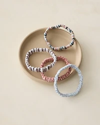 Cotton Poplin Scrunchies, Pack of 4