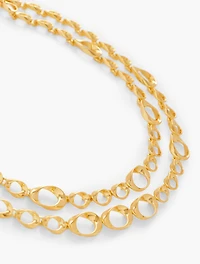 Twisted Links Layered Necklace