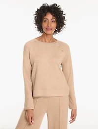 AirKnit Stretch Snap Raglan Pullover - Heathered