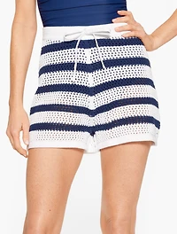 Aqua Club Open-Knit Short Cover-Up