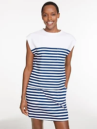 AirKnit Stretch Crewneck Pocket Tee - Stripe