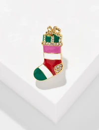 Stocking Brooch