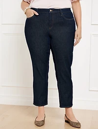 Slim Straight Ankle Jeans - Regina Wash