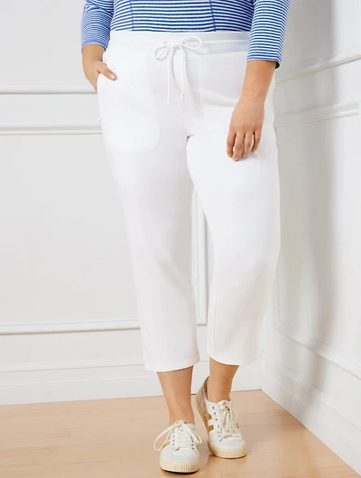 Modal French Terry Straight Crop Pants