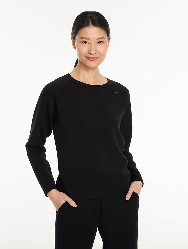 AirKnit Stretch Snap Raglan Pullover